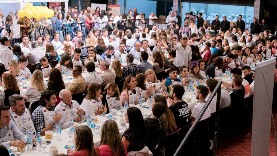 Las 316 personas reunidas en la degustación de pasta récord de Montecatini